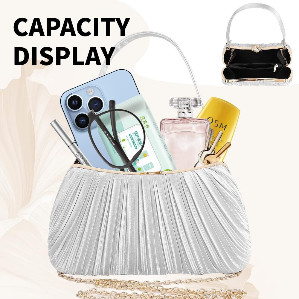8065 Evening Handbags,Clutch Bag,Pearl Clutch,Seashell Purse,Dress Evening - Picture 6 of 6
